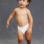 Walking toddler in Lovekins TriplePro Bio nappy pants