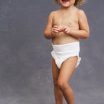 Toddler standing in Lovekins TriplePro Bio nappy