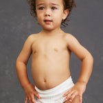 Older toddler in Lovekins TriplePro Bio nappy pants