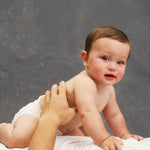 Infant baby in Lovekins TriplePro Bio nappy