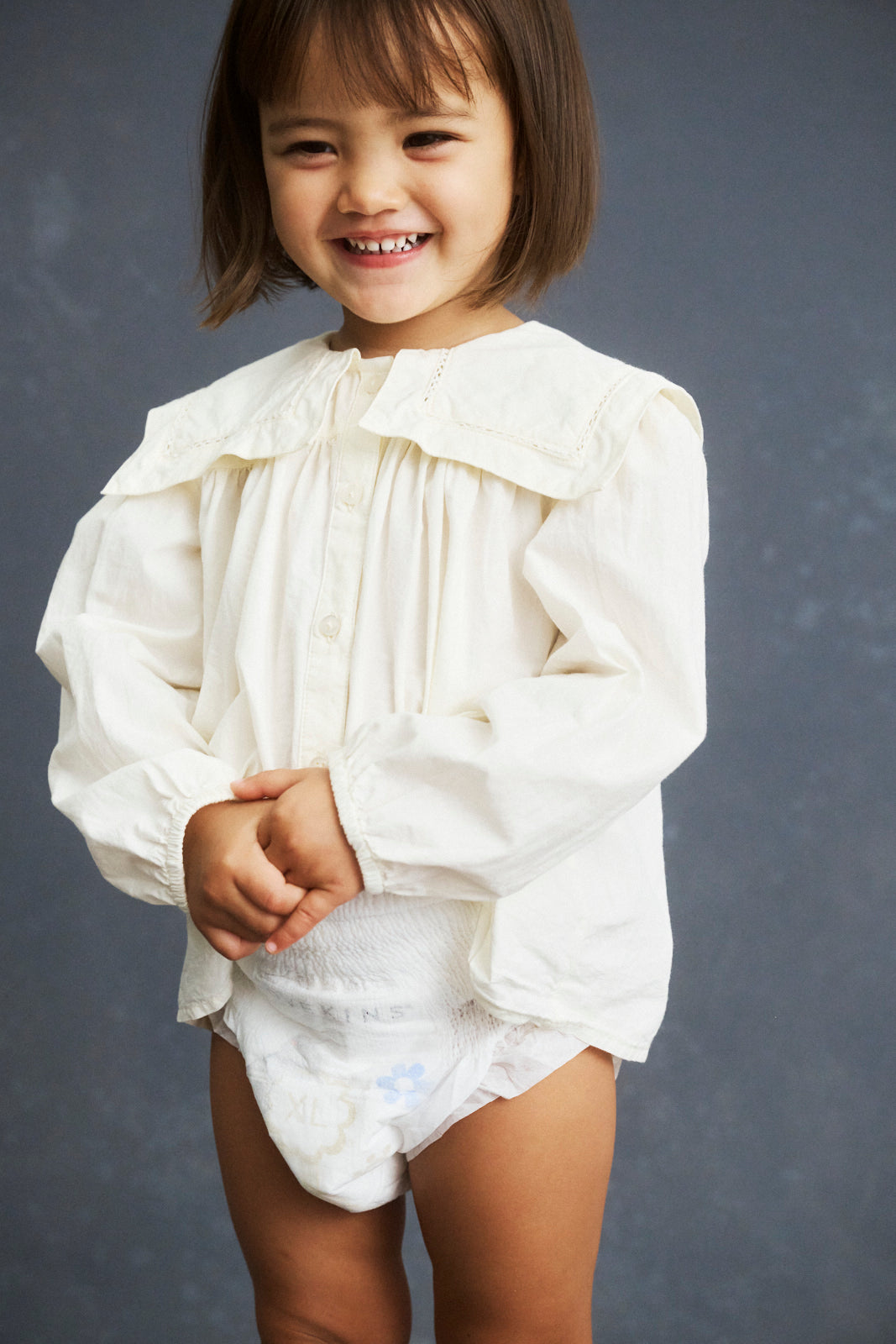 Older toddler in Lovekins TriplePro Bio nappy pants